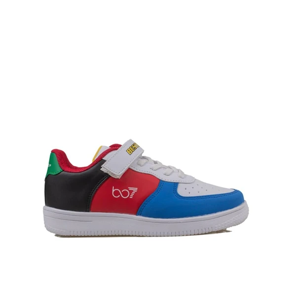 Trend Adımlar Saks Mavi Suni Deri Mevsimlik Filet Unisex Çocuk Sneaker ürün görseli 1