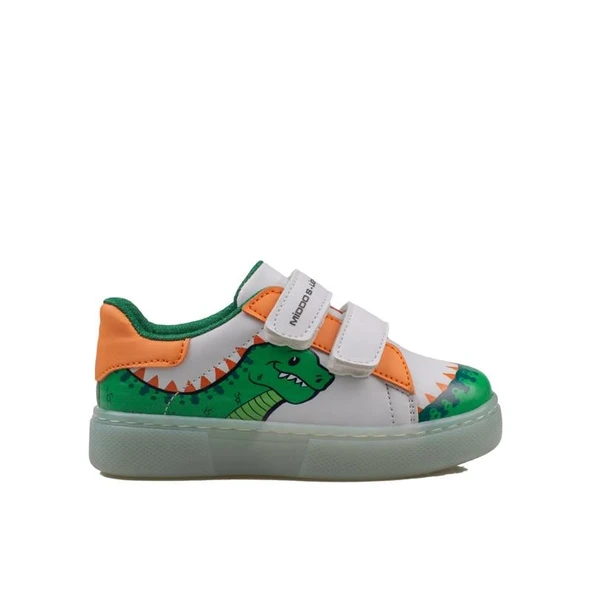 Trend Adımlar Yeşil Cute Monster Işıklı Çocuk Sneaker ürün görseli 1