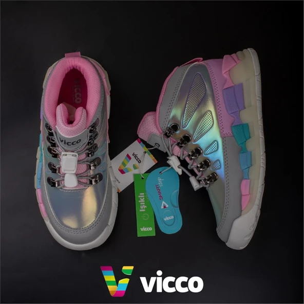 Vicco Gri Ellen Işıklı Unisex Bot - Resim 5