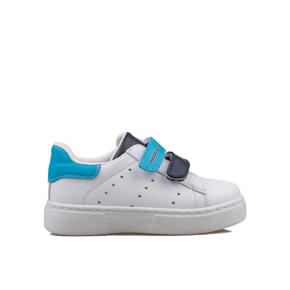 Trend Adımlar Mavi Erkek Çocuk Mevsimlik Cırtlı Sneaker ürün görseli 1