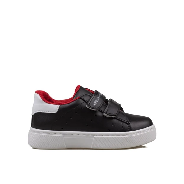 Trend Adımlar Siyah Erkek Çocuk Mevsimlik Cırtlı Sneaker ürün görseli 1