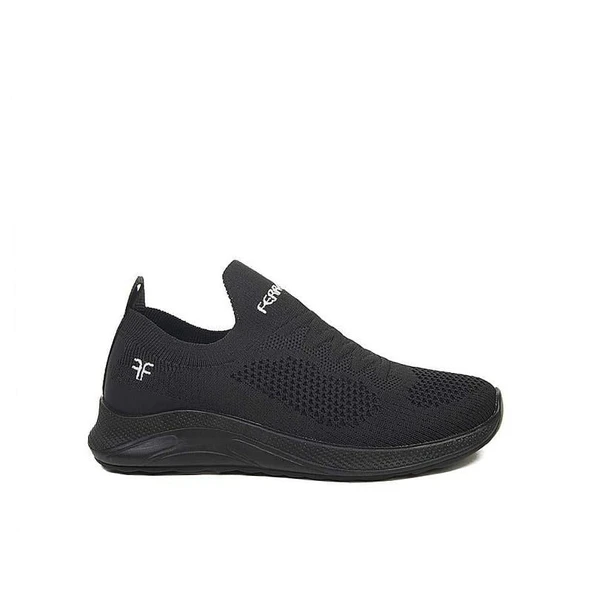 Trend Adımlar Siyah Bağcıksız Unisex Çocuk Sneaker ürün görseli 1