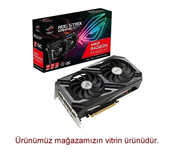Asus RX 6600 XT Rog Strix OC Edition ROG-STRIX-RX6600XT-O8G-GAMING 128 Bit GDDR6 8 GB Ekran Kartı ürün görseli 1