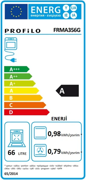Profilo FRMA356G 66 L Ankastre Fırın - Resim 6