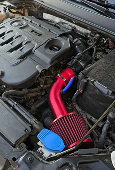 Seat Leon mk3 1.6-tdi Krom Borulu Spor Açık Hava Filtre Seti-Boru Çapı 7,6cm-Uzunluk 23cm ürün görseli 1