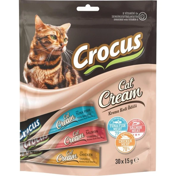 Crocus Karışık Çoklu Krema Kedi Ödülü 30*15 Gr ürün görseli 1
