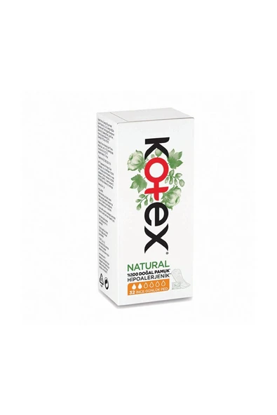 Kotex Günlük Ped Natural Normal 32'li ürün görseli 1