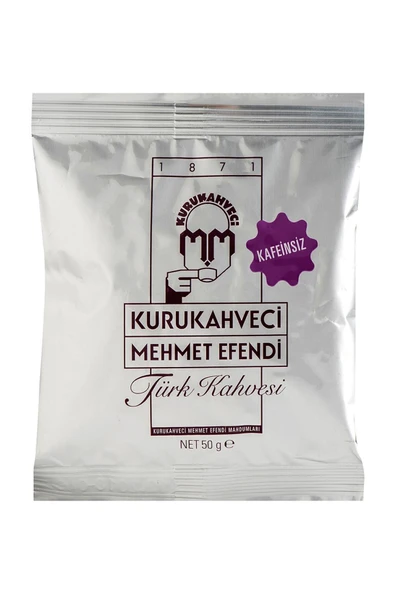 Kurukahveci Mehmet Efendi Kafeinsiz Türk Kahvesi 50 gr 6'lı ürün görseli 1