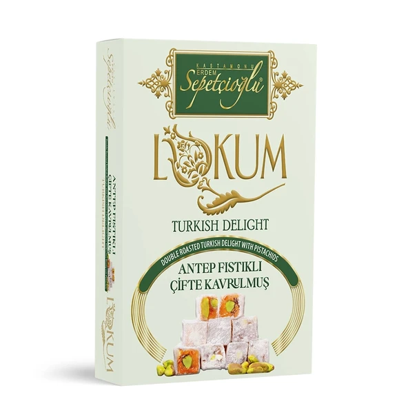 Antep Fıstıklı Çifte Kavrulmuş Lokum 240G ürün görseli 1