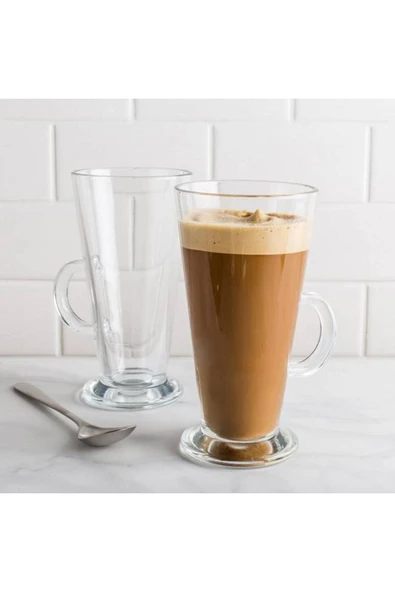 Paşabahçe 55861 6'lı Latte Kulplu Bardak - Resim 2