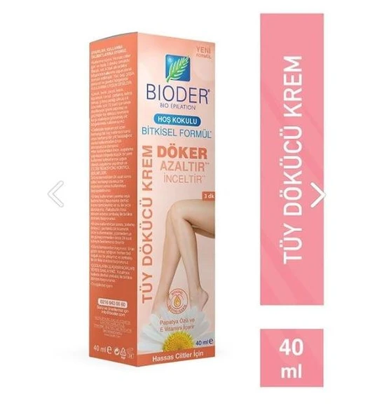 Bioder Tüy Dökücü Krem Hassas Cilt 40 ml ürün görseli 1