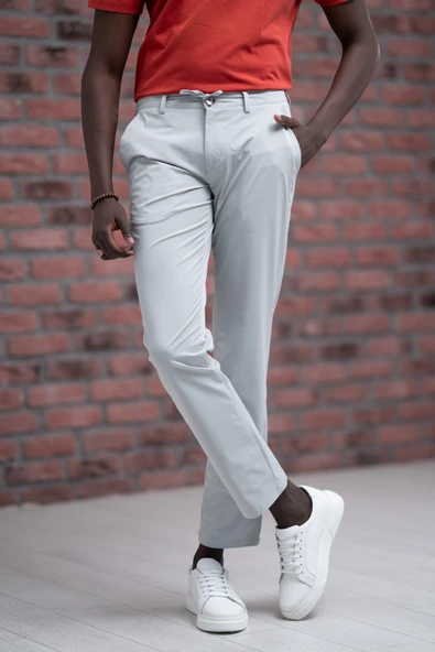 Regular Fit Likralı Paraşüt Kumaş Beli İplikli Ve Lastikli Jogger Pantolon ürün görseli 1