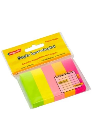 BIGPOINT YAP.ISARET BANTI KAGIT NEON 5 RENK(818-05 ürün görseli 1