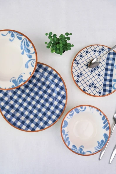 Tabak Evi Porselen Lindy Yemek Takımı 6 Kişilik 24 Parça BNS24YKPRS1216 ürün görseli 1