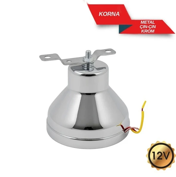 Çan Korna ÇınÇın Korna 12V Krom Renk Vatikan Çanı ürün görseli 1