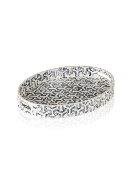 The Mia Sedef Oval Tepsi 50x36x6 cm TLC0094 ürün görseli 1