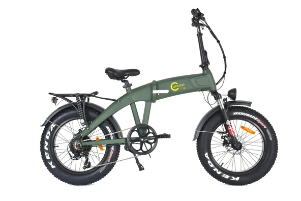 CITYCOCO FATBIKE MINI YEŞIL ŞIK TASARIM KATLANABİLİR ELEKTRİKLİ BİSİKLET ürün görseli 1