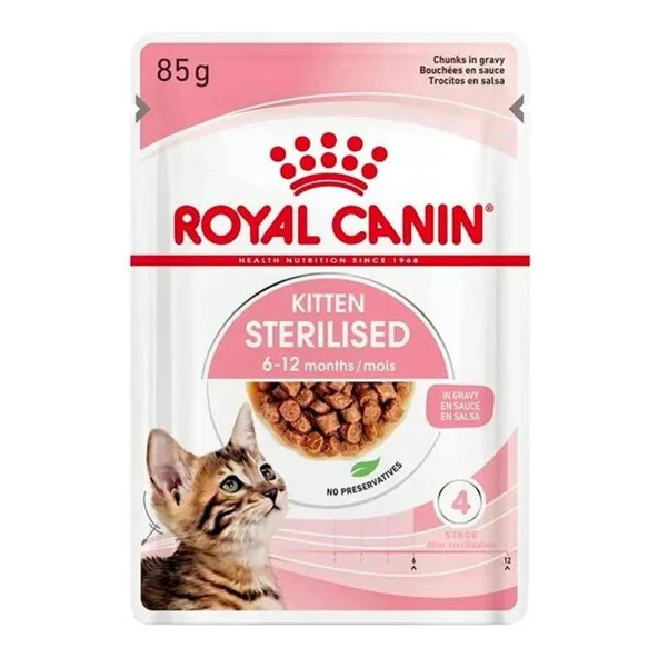 Royal Canin Kitten Gravy Sterilised Kısırlaştırılmış Yavru Kedi Konservesi 85gr ürün görseli 1
