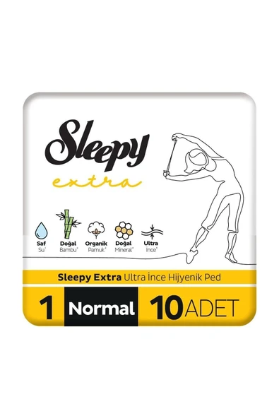 Sleepy Extra Hijyenik Ped Normal 10'lu ürün görseli 1