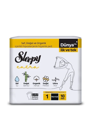 Sleepy Extra Hijyenik Ped Normal 10'lu - Resim 2