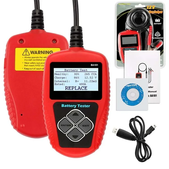Powermaster BA101 12V 30-220Ah Akü Test Cihazı ürün görseli 1