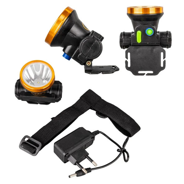 PowerMaster PM-4524 Su Geçirmez Şarjlı Balıkçı Kafa Feneri ürün görseli 1