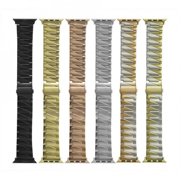 Apple Watch 44mm Uyumlu Kordon KRD-48 Metal Kordon ürün görseli 1