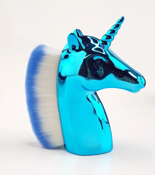 Mavi Unicorn Manikür Toz Fırçası Allık ve Makyaj Fırçası ürün görseli 1
