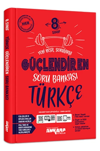 8. Sınıf Türkçe Güçlendi̇Ren Soru Bankasi Ankara Yayın ürün görseli 1