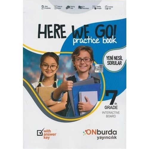 Onburda 7.Sınıf Here We Go Practice Book ürün görseli 1
