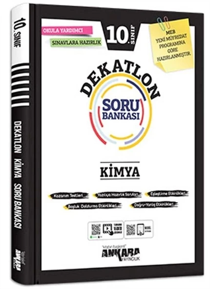 10.Sınıf Kimya Dekatlon Soru Bankasi Ankara Yayın ürün görseli 1