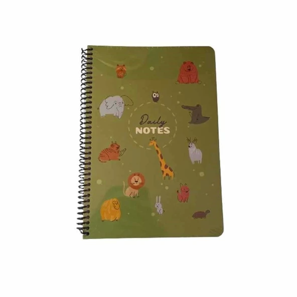 Keskin 17*24 100 Yp.Çizgili Spr.Sert Kareli Kap.Sevimli Hayvanlar Defter 418921-99 ürün görseli 1