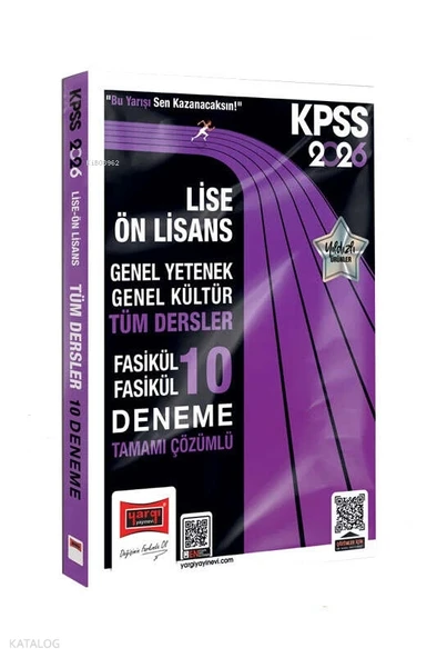 Yargı 2026 Kpss Lise Önlisans Gy Gk Tüm Dersler 10 Fasikül Deneme ürün görseli 1