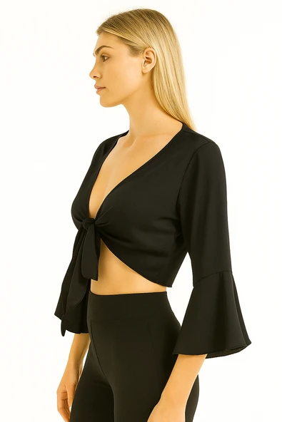 Sarı Gri Yazlık Bolero ürün görseli 1