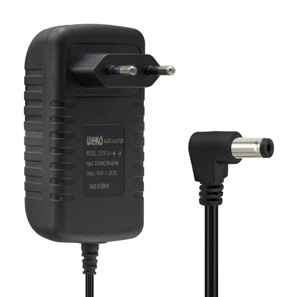 Weko 16.8 Volt - 2 Amper Ledli̇ Pri̇z Ti̇pi̇ 5.5*2.5  Uçlu Şarj Adaptörü ürün görseli 1