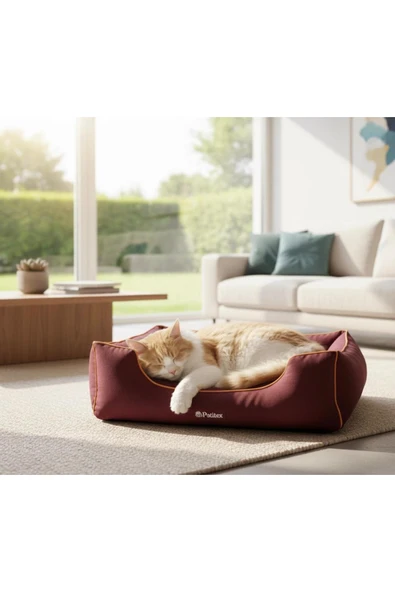 PATİTEX Kedi-köpek Yatak - Yıkanabilir Yatak -Gabardin Kumaş -Kaliteli Köpek Yatakları ürün görseli 1