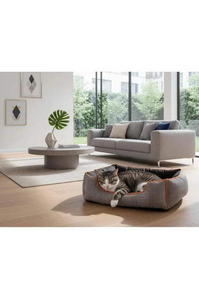 PATİTEX Kedi Yatak-Köpek Yatak - Yıkanabilir Yatak - A Kalite Kumaş -Kaliteli Köpek Yatakları ürün görseli 1