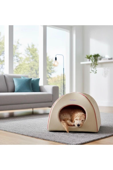 PATİTEX Kedi Köpek Yatağı-kedi Evi -kedi Alaska Evi-kedi Eskimo Evi-kedi Mağarası-trio ürün görseli 1