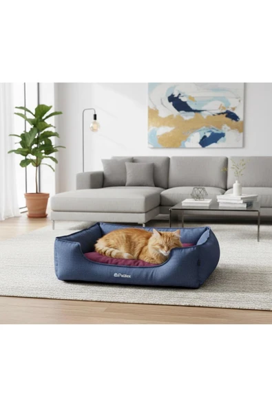PATİTEX Kedi-köpek Yatak - Yıkanabilir Yatak -Gabardin Kumaş -Kaliteli Köpek Yatakları ürün görseli 1