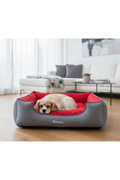 PATİTEX Kedi-köpek Yatak - Yıkanabilir Yatak -Gabardin Kumaş -Kaliteli Köpek Yatakları ürün görseli 1
