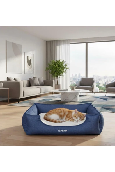 PATİTEX Kedi-köpek Yatak - Yıkanabilir Yatak -Gabardin Kumaş -Kaliteli Köpek Yatakları ürün görseli 1