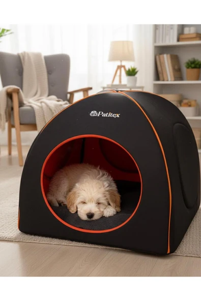 PATİTEX Kedi Köpek Yatağı -kedi Evi - Alaska Kedi Evi - Eskimo -kedi Mağarası -trio ürün görseli 1