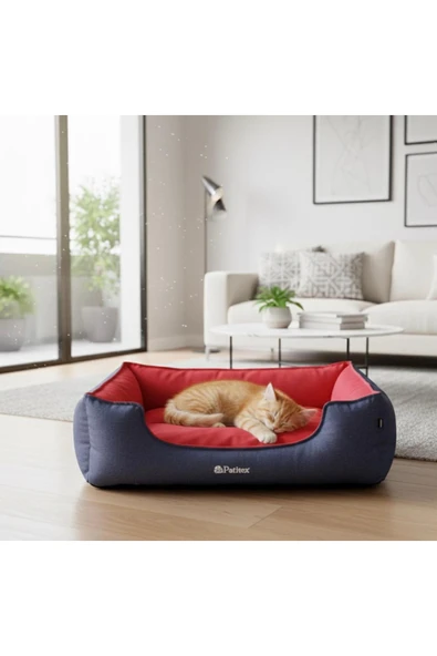 PATİTEX Kedi-Köpek Yatak - Yıkanabilir Yatak -A Kalite Kumaş -Kaliteli Kedi-Köpek Yatakları ürün görseli 1