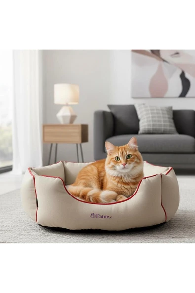 PATİTEX Lüx Konfor Koltuk- Kedi Köpek Yatak- Kendinden Minderli -Yıkanabilir - Gabardin Kumaş- Koltuk Yatak ürün görseli 1