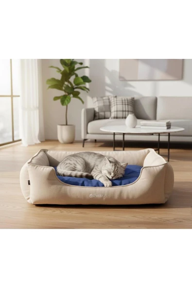 PATİTEX Kedi-köpek Yatak - Yıkanabilir Yatak -Gabardin Kumaş -Kaliteli Köpek Yatakları ürün görseli 1