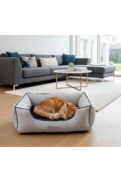 PATİTEX Kedi Yatak-Köpek Yatak - Yıkanabilir Yatak - A Kalite Kumaş -Kaliteli Köpek Yatakları ürün görseli 1