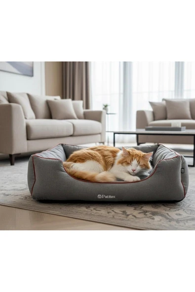 PATİTEX Kedi-Köpek Yatak - Yıkanabilir Yatak -A Kalite Kumaş -Kaliteli Kedi-Köpek Yatakları ürün görseli 1