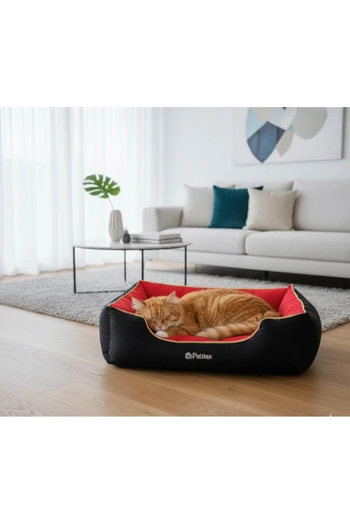 PATİTEX Kedi Yatak -köpek Yatak - Yıkanabilir Yatak Miderli - A Kalite -kaliteli Kedi Köpek Yatakları ürün görseli 1