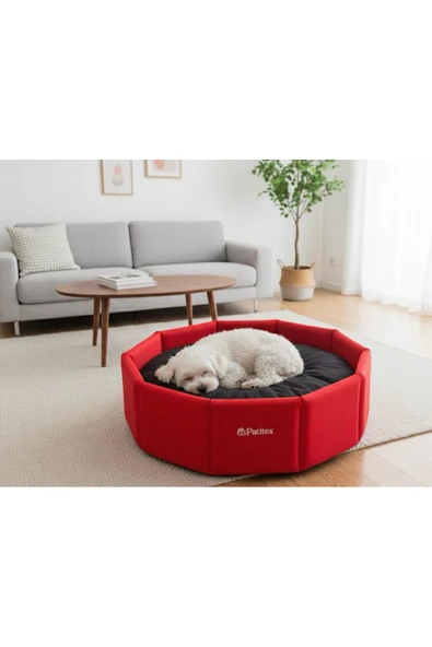 PATİTEX Simit Kedi yatak- Simit Kopek yatak- Air- Kedi Köpek Yatağı Minder -İç Mekan Kedi ve Köpek Yatağı ürün görseli 1
