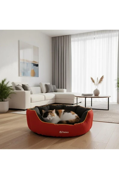 PATİTEX Lüx Konfor Koltuk- Kedi Köpek Yatak- Kendinden Minderli - Yıkanabilir - Gabardin Kumaş- Koltuk Yatak ürün görseli 1